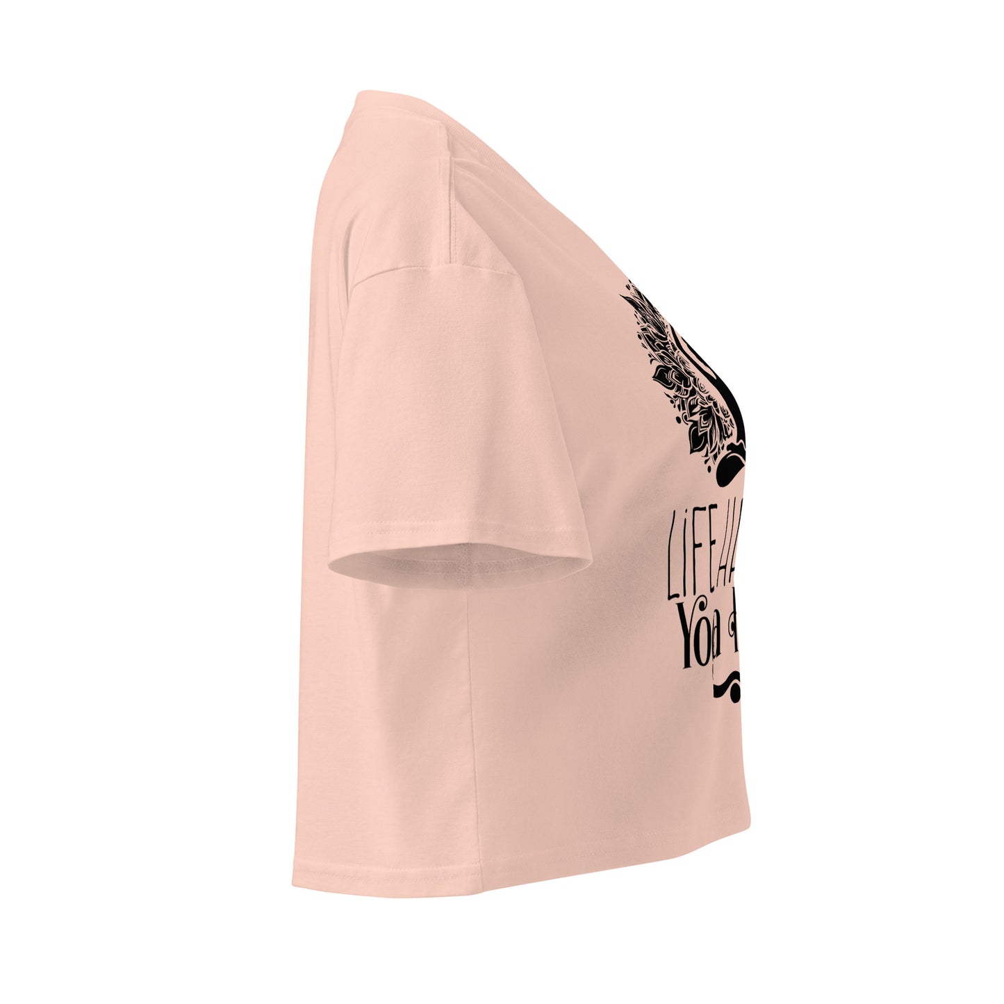 Life Happens Yoga Helps Women’s crop top-Soul Flow Apparel