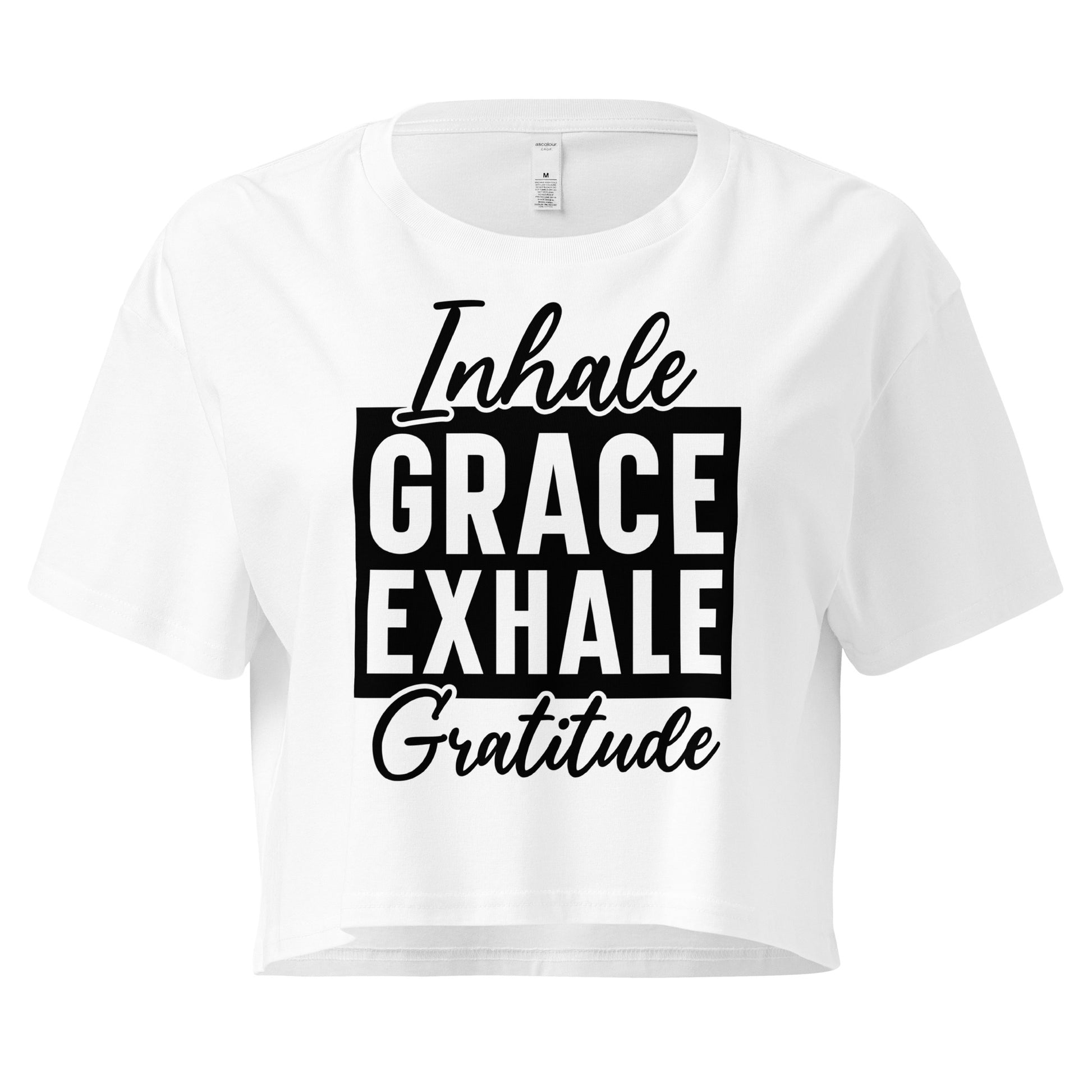 Inhale Grace Women’s crop top-Soul Flow Apparel
