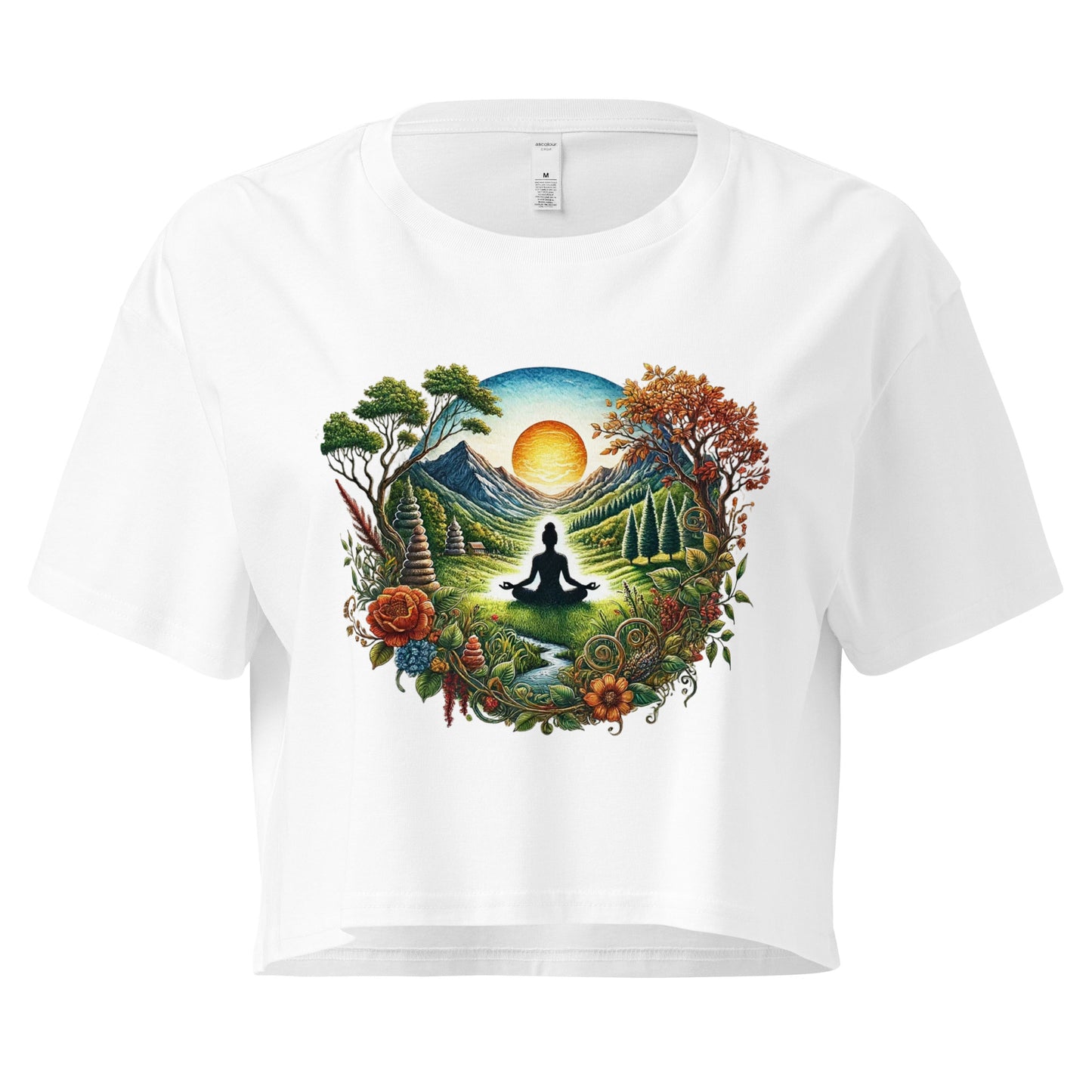 Life's Path Women’s crop top-Soul Flow Apparel