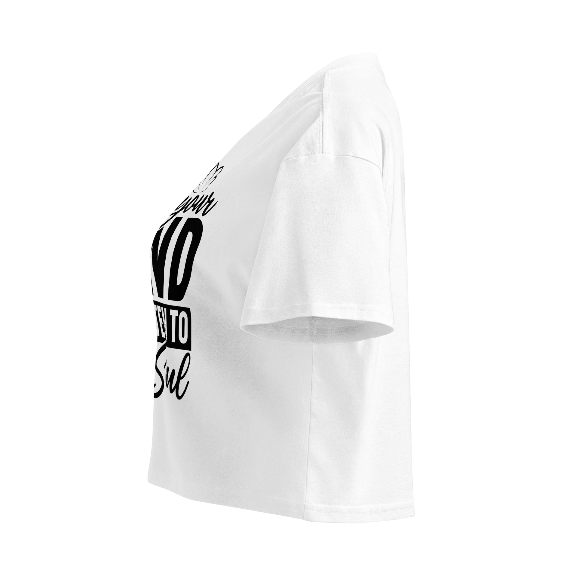 Quiet Your Mind Women’s crop top-Soul Flow Apparel