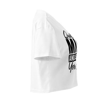 Quiet Your Mind Women’s crop top-Soul Flow Apparel