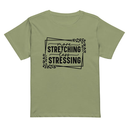 More Stretching Women’s high-waisted t-shirt-Soul Flow Apparel