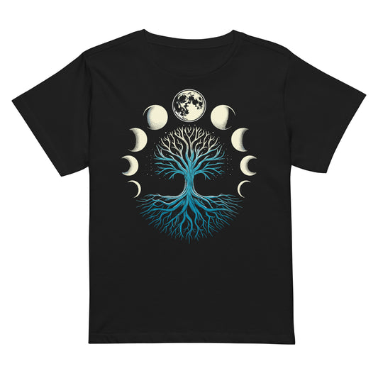 Above and Below She Is Life Women’s high-waisted t-shirt-Soul Flow Apparel