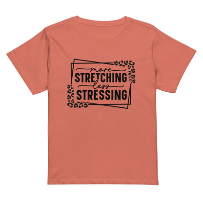 More Stretching Women’s high-waisted t-shirt-Soul Flow Apparel