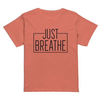 Just Breath Women’s high-waisted t-shirt-Soul Flow Apparel