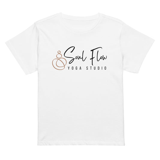 Soul Flow Yoga Studio Women’s high-waisted t-shirt-Soul Flow Apparel
