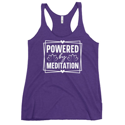 Powered By Women's Racerback Tank-Soul Flow Apparel