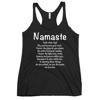 Namaste Women's Racerback Tank-Soul Flow Apparel