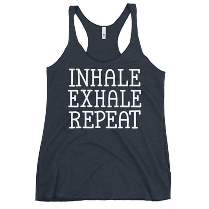 Inhale Exhale Repeat Women's Racerback Tank-Soul Flow Apparel