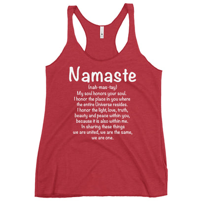 Namaste Women's Racerback Tank-Soul Flow Apparel