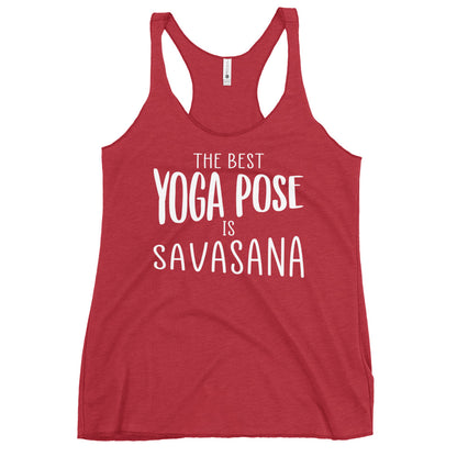 The Best Pose Women's Racerback Tank-Soul Flow Apparel