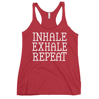 Inhale Exhale Repeat Women's Racerback Tank-Soul Flow Apparel