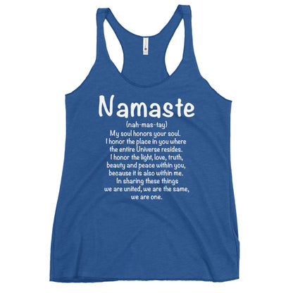Namaste Women's Racerback Tank-Soul Flow Apparel