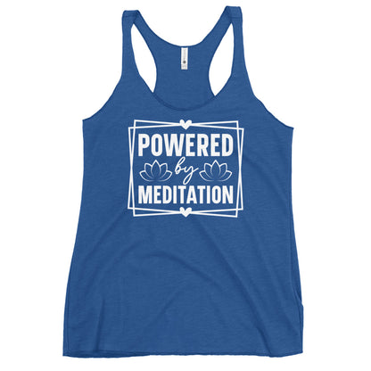 Powered By Women's Racerback Tank-Soul Flow Apparel