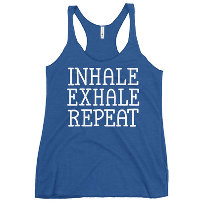 Inhale Exhale Repeat Women's Racerback Tank-Soul Flow Apparel