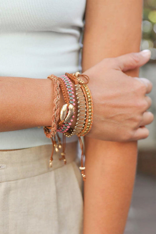 Woven Stackable Beaded Bracelet-Soul Flow Apparel