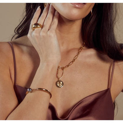 Zoe Lion Medallion Lariat